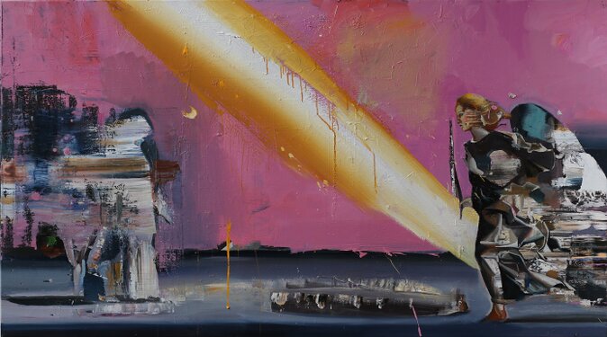 2014 - oil and acrylic on canvas - 100 x 180 cm