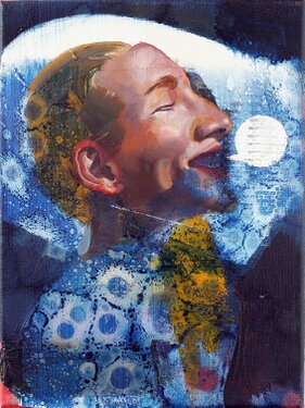 2018 - oil and acrylic on canvas - 40 x 30 cm