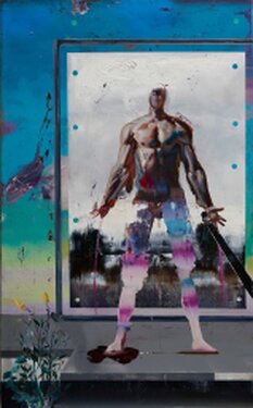 2018 - oil and acrylic on canvas - 140 x 87 cm