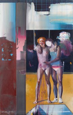 2018 - oil and acrylic on canvas - 135 x 85 cm