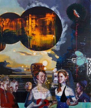 2020 - oil and acrylic on canvas - 240 x 200 cm