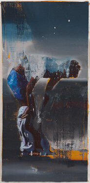 2021 - oil and acrylic on canvas - 125 x 65 cm