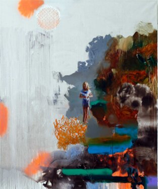 2022 - oil and acrylic on canvas - 240 x 200 cm