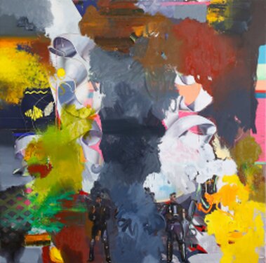 2023 - oil and acrylic on canvas - 205 x 200 cm
