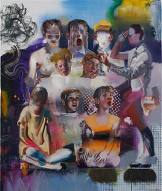 2023 - oil and acrylic on canvas - 130 x 110 cm
