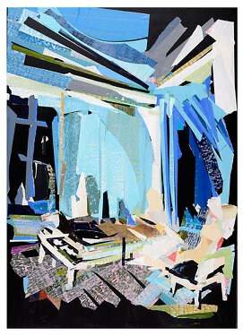2016 - Acrylic, tape, varnish on board - 70 x 50 cm