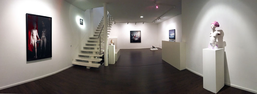 Exhibition of paintings and sculptures by Andreas at Galerie Supper in 2016