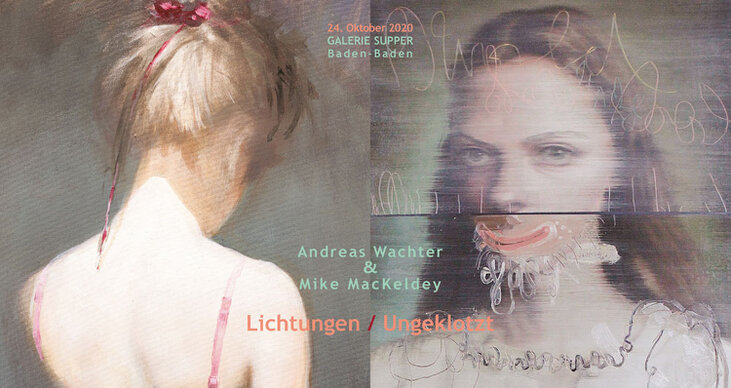 Mike MacKeldey & Andreas Wachter - Lichtungen / Ungeklotzt 2020 COVER OF THE EXHIBITION Lichtungen / Ungeklotzt BY Mike MacKeldey & Andreas Wachter