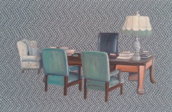 2014 - egg tempera on nessel - 45 x 70 cm