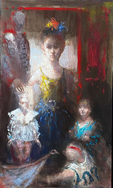 2024 - oil on wood - 40 x 24 cm