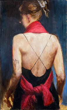 2023 - oil on wood - 60 x 35 cm