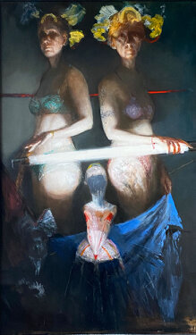 2023 - oil on wood - 151,5 x 91 cm