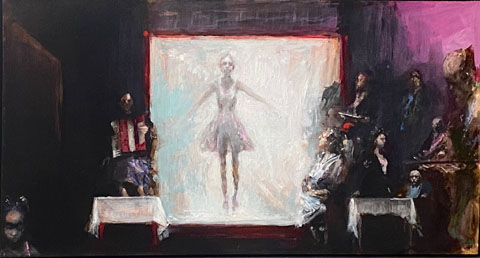 2023 - mixed media on wood - 26,2 x 49 cm
