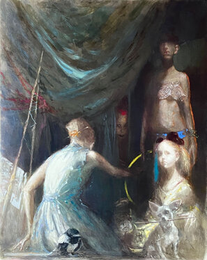 2021 - mixed media on wood - 100 x 80 cm
