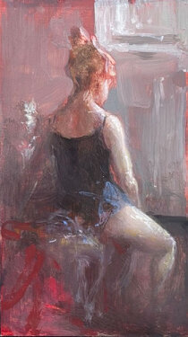 2021 - mixed media on wood - 24 x 13,5 cm