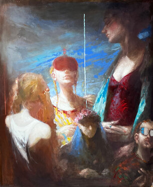 2021 - mixed media on wood - 77 x 65 cm