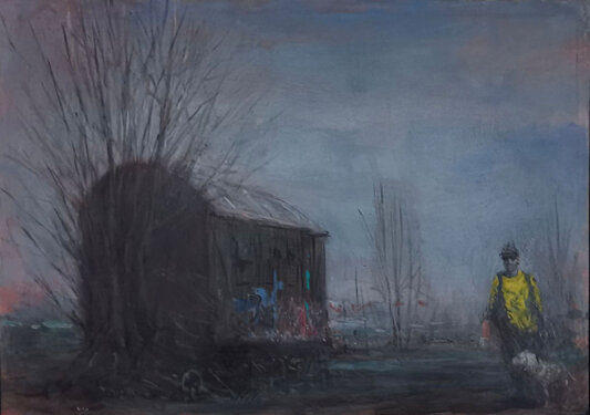 2021 - mixed media on wood - 41,5 x 44,5 cm