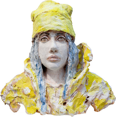 2019 - terracotta painted - 34 x 35 cm