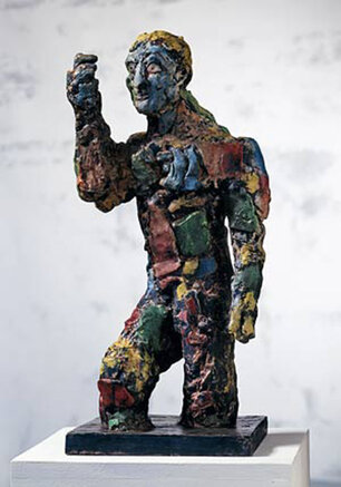 1990 - bronze painted - E.A. - 46 x 21 x 20 cm