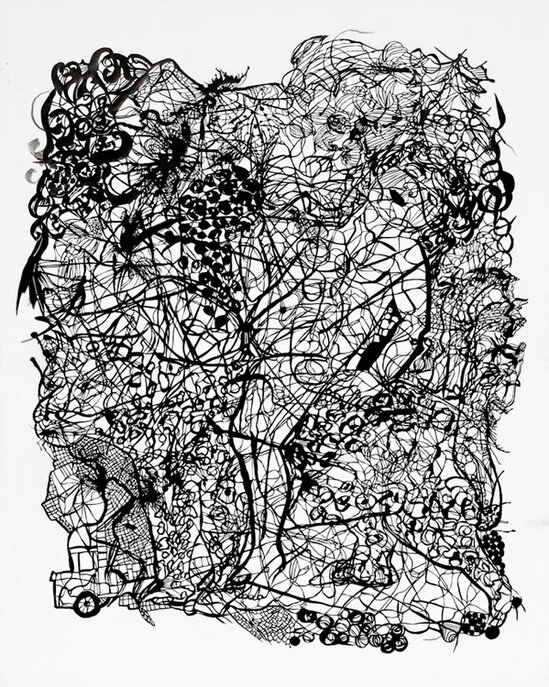 2012 - paper cut - 113 x 90 cm