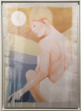 2012/17 - yarn on organza - 50 x 70 cm