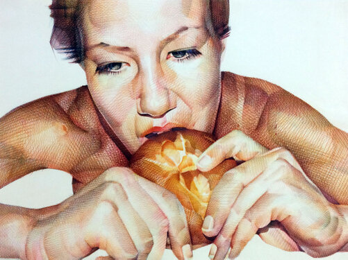 1999/16 - ink and marker on paper - 60 x 80 cm
