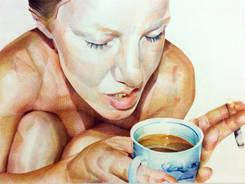 1999/16 - ink and marker on paper - 59 x 70 cm