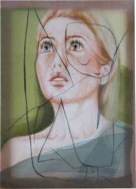 2015 - yarn  on organza - 70 x 50 cm
