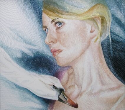 2011 - yarn on organza - 100 x 110 cm