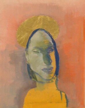 2002 - acrylic and gold on canvas 50 x 40 cm