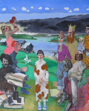 2007 - acrylic and charcoal on canvas 250 x 200 cm