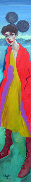 2007 - acrylic and charcoal on canvas - 180 x 30 cm