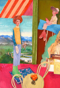 1991/04/05 - acrylic and charcoal on canvas  195 x 135 cm