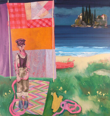 2005 - acrylic and charcoal on canvas  210 x 200 cm