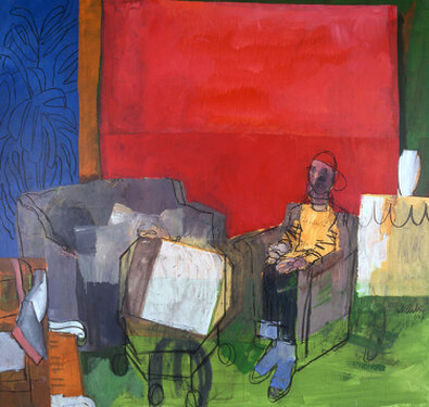 2004 - acrylic and charcoal on canvas 200 x 210 cm