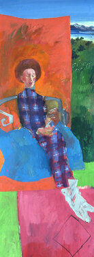 2004 - acrylic and charcoal on canvas 140 x 80 cm