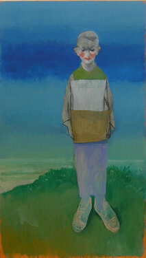 2004 - acrylic and charcoal on canvas 140 x 80 cm