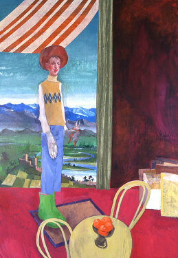 1991/2004 - acrylic and charcoal on canvas 195 x 135 cm