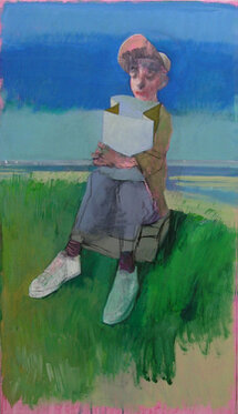 2004 - acrylic and charcoal on canvas 140 x 80 cm