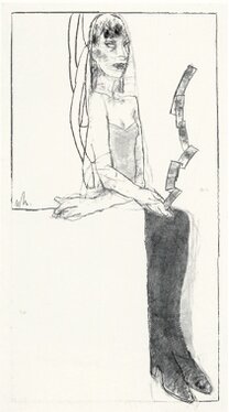 2000 - charcoal on paper - 120 x 66,5 cm