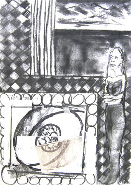 2000 - charcoal on paper - 59 x 42 cm