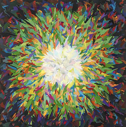 2011 - collage on canvas  - 170 x 170 cm