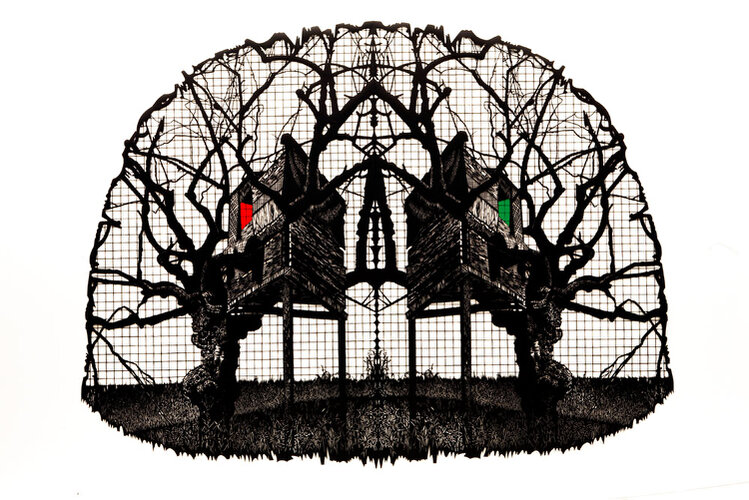 2013 - paper cut - 180 x 280 cm