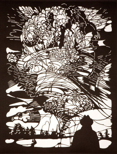 2011 - paper cut - 92 x 72 cm